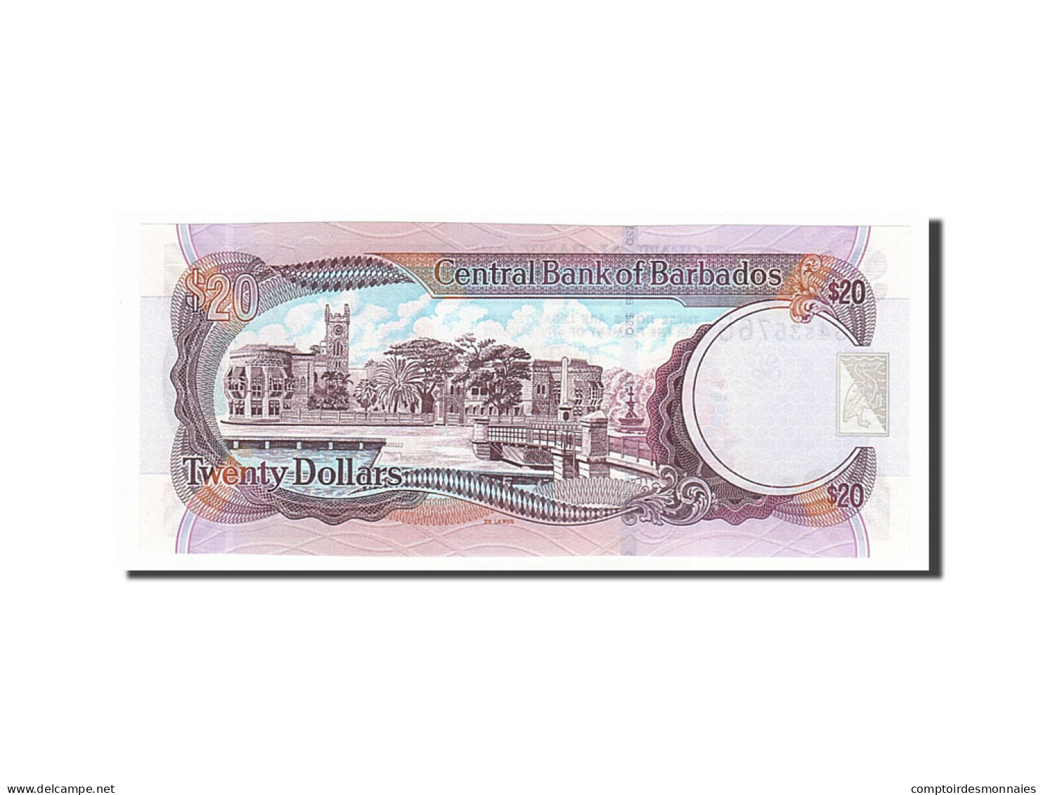 Billet, Barbados, 20 Dollars, 2007, 2007-05-01, NEUF - Barbades