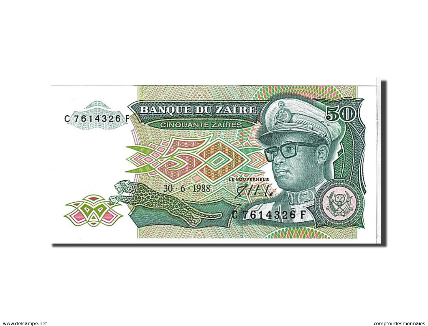 Billet, Zaïre, 50 Zaïres, 1988, KM:32a, NEUF - Zaïre