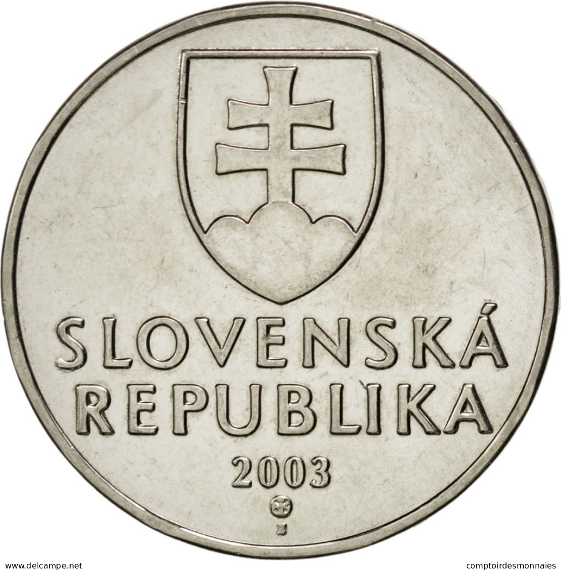Monnaie, Slovaquie, 2 Koruna, 2003, FDC, Nickel Plated Steel, KM:13 - Slovakia