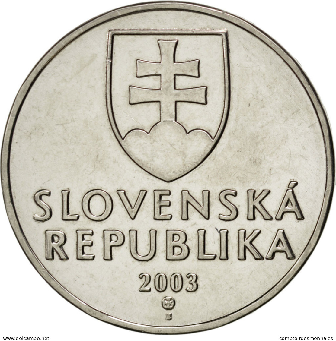 Monnaie, Slovaquie, 2 Koruna, 2003, FDC, Nickel Plated Steel, KM:13 - Eslovaquia