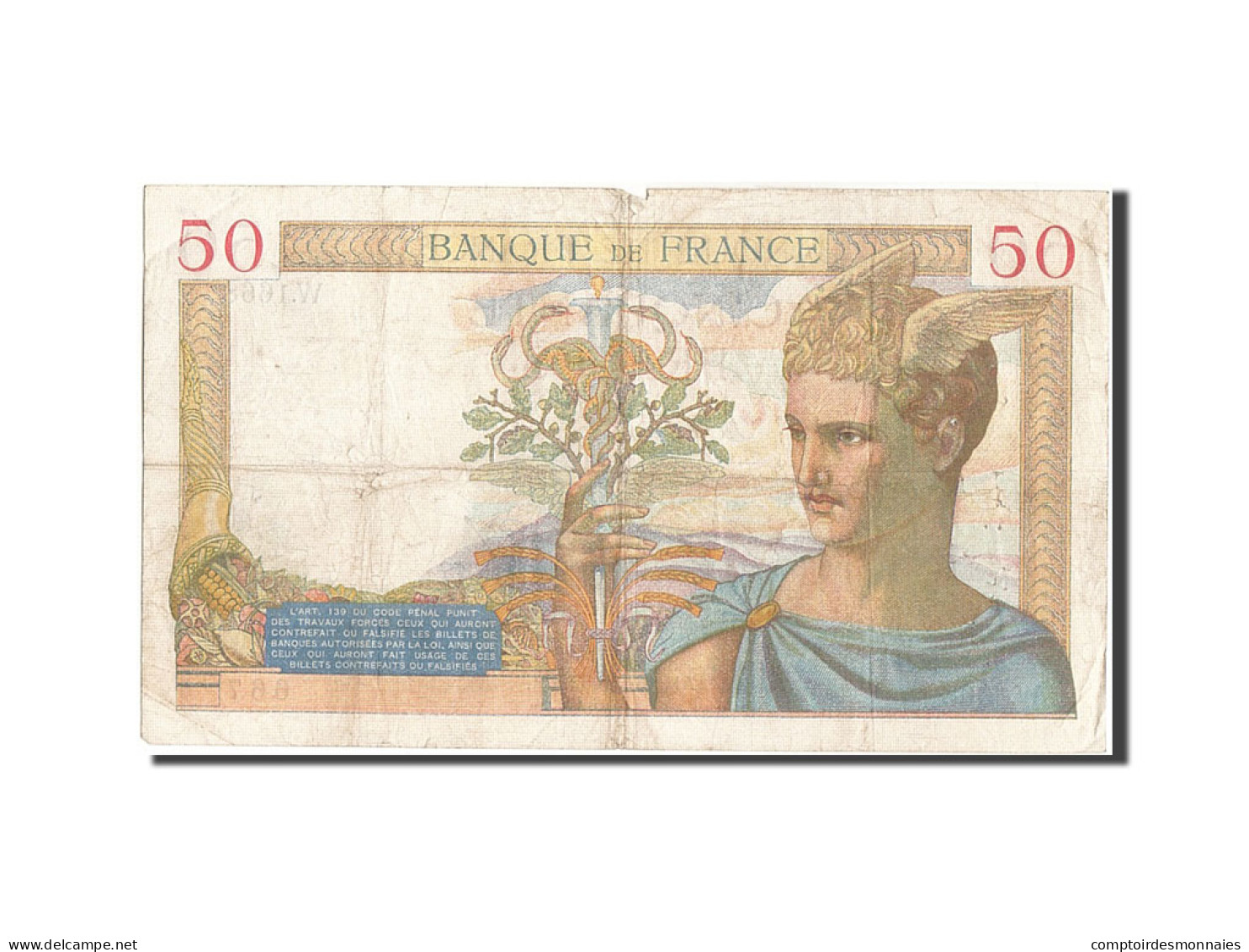 Billet, France, 50 Francs, 50 F 1934-1940 ''Cérès'', 1935, 1935-05-16, TB - 50 F 1934-1940 ''Cérès''