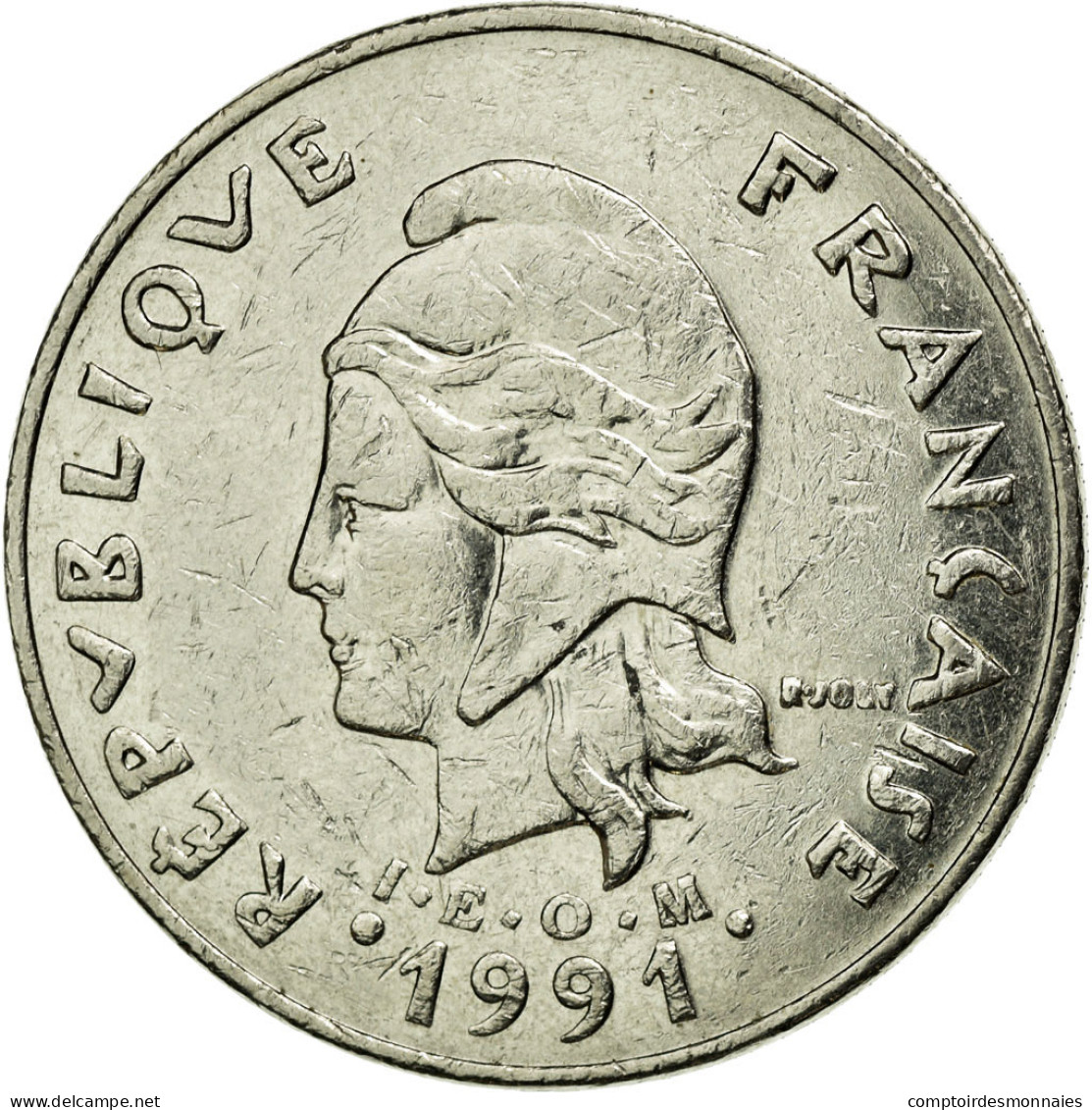 Monnaie, Nouvelle-Calédonie, 20 Francs, 1991, Paris, TTB+, Nickel, KM:12 - Nuova Caledonia