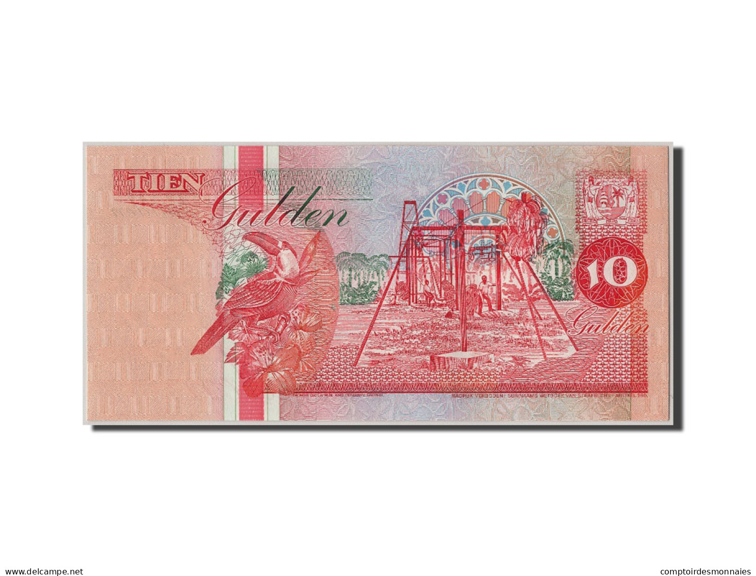 Billet, Suriname, 10 Gulden, 1991, 1991-07-09, NEUF - Surinam