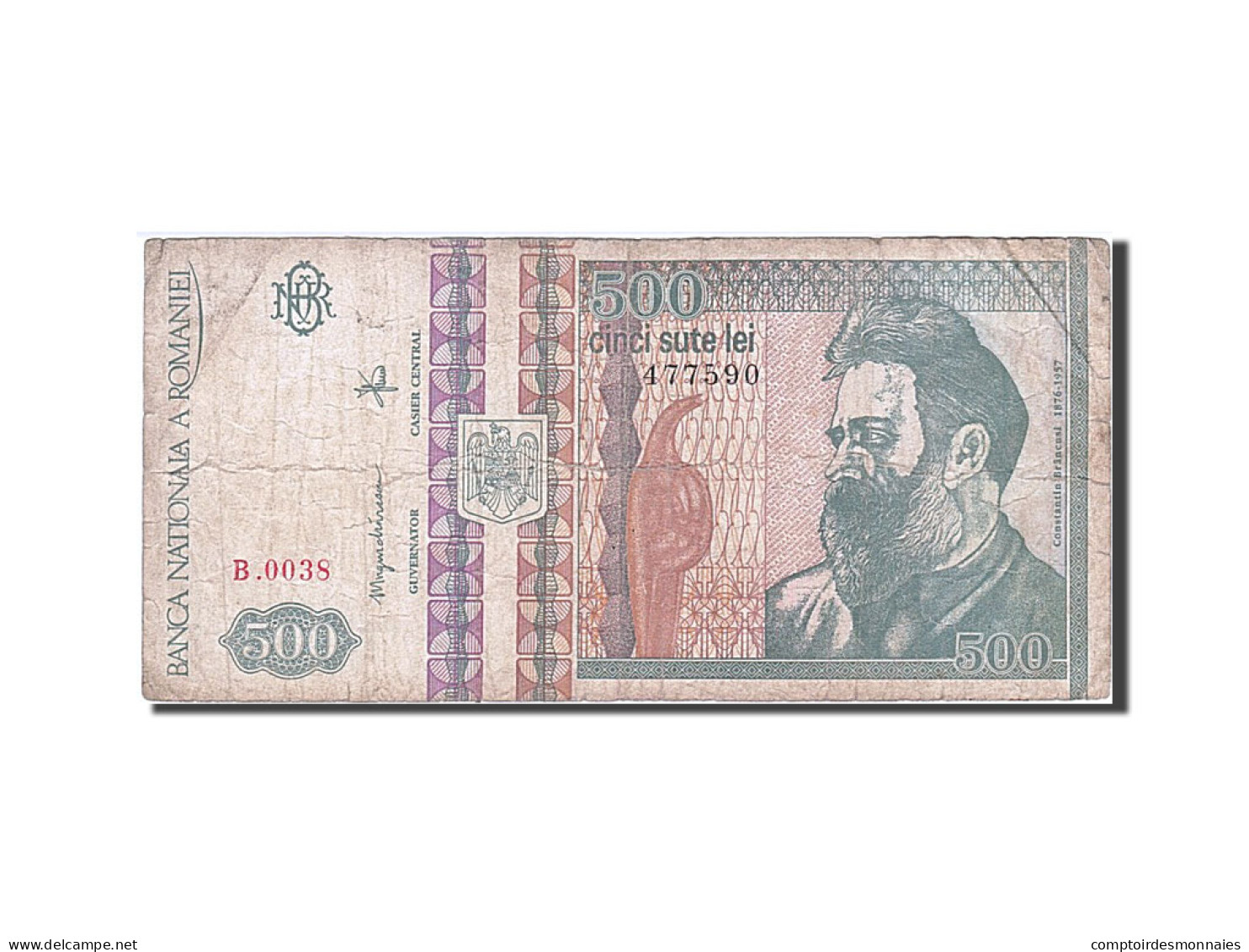 Billet, Roumanie, 500 Lei, 1992, B - Roumanie