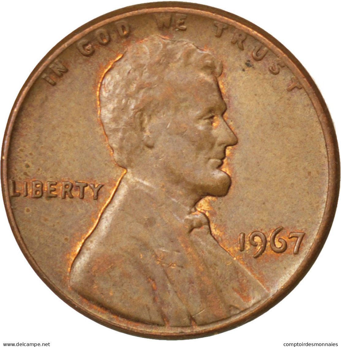 Monnaie, États-Unis, Lincoln Cent, Cent, 1967, U.S. Mint, Philadelphie, SUP+ - 1959-…: Lincoln, Memorial Reverse