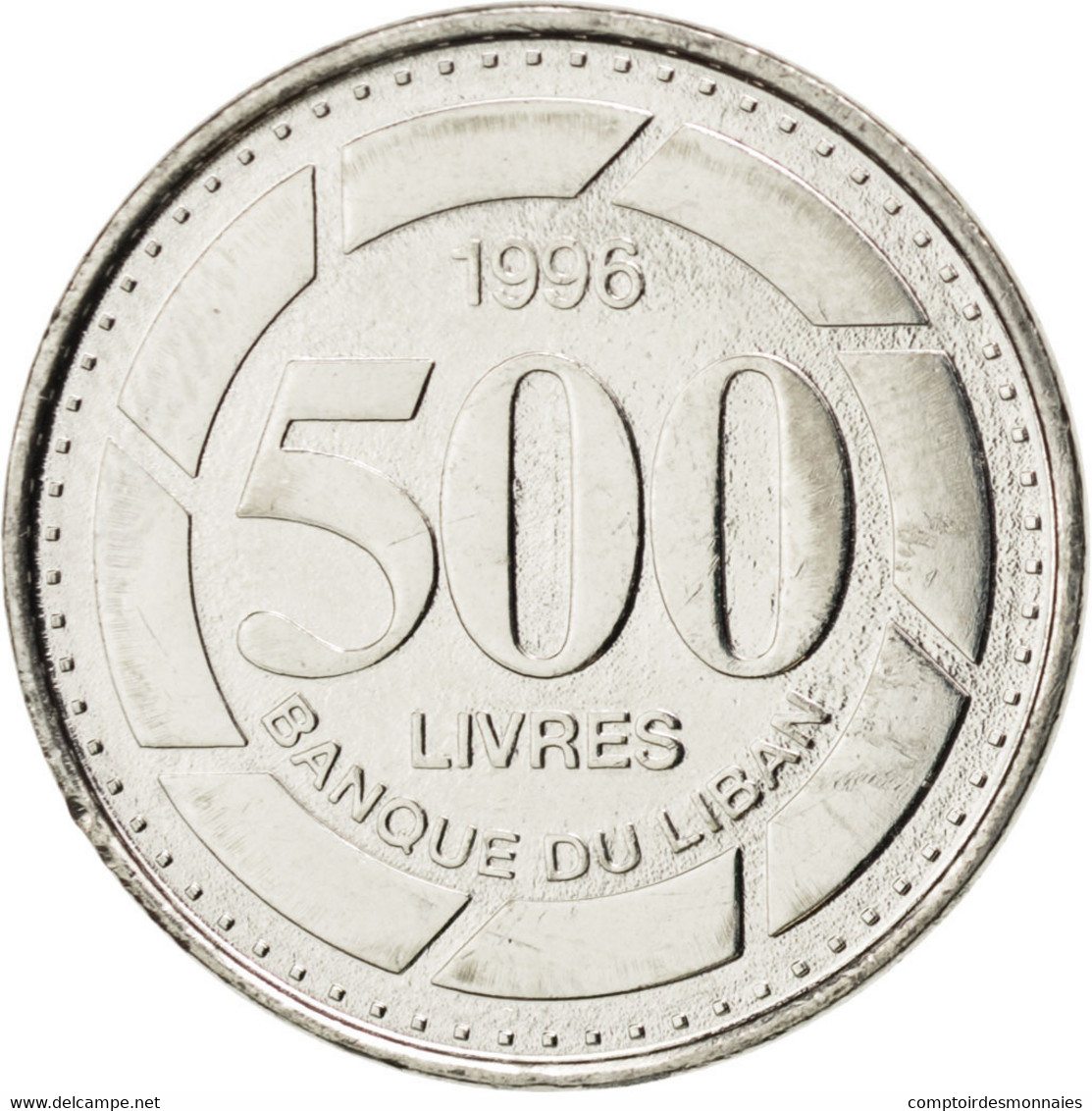 Monnaie, Lebanon, 500 Livres, 1996, SPL, Nickel Plated Steel, KM:39 - Liban