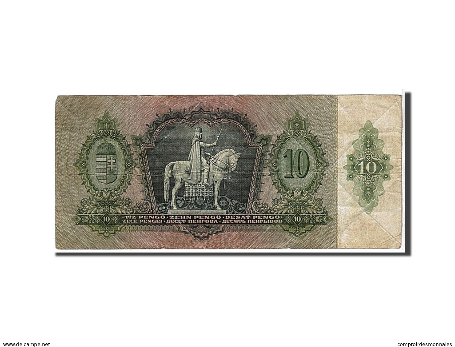 Billet, Hongrie, 10 Pengö, 1936, KM:100, TB - Hongrie