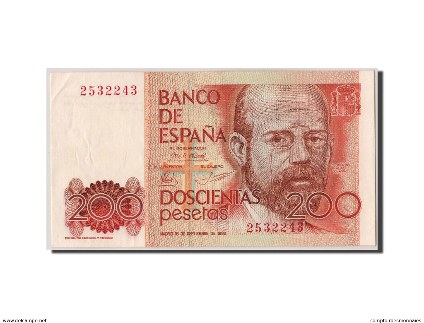 Billet, Espagne, 200 Pesetas, 1980, 1980-09-16, SPL - [ 4] 1975-… : Juan Carlos I