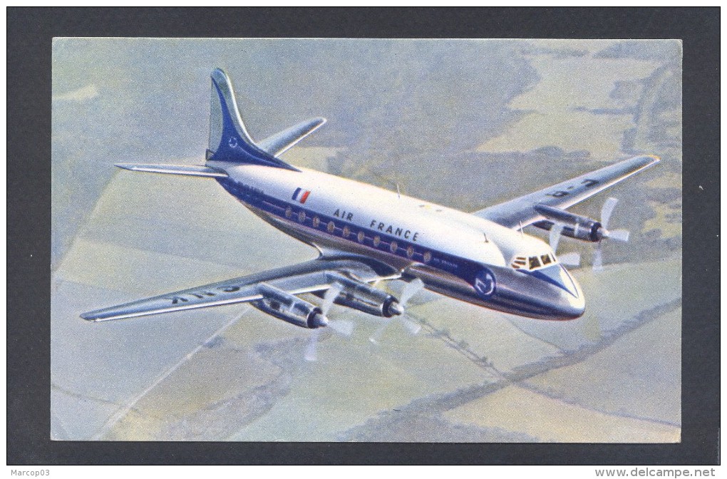 AIR FRANCE VICKERS VISCOUNT Carte Publicitaire - Autres & Non Classés