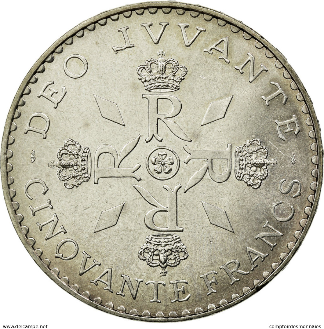 Monnaie, Monaco, Rainier III, 50 Francs, 1974, SUP+, Argent, KM:152.1 - 1960-2001 Nouveaux Francs