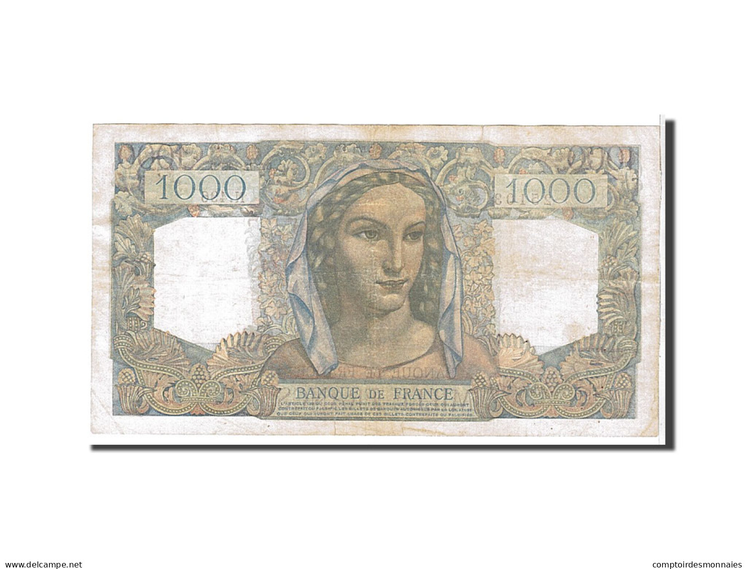 Billet, France, 1000 Francs, 1 000 F 1945-1950 ''Minerve Et Hercule'', 1948 - 1 000 F 1945-1950 ''Minerve Et Hercule''