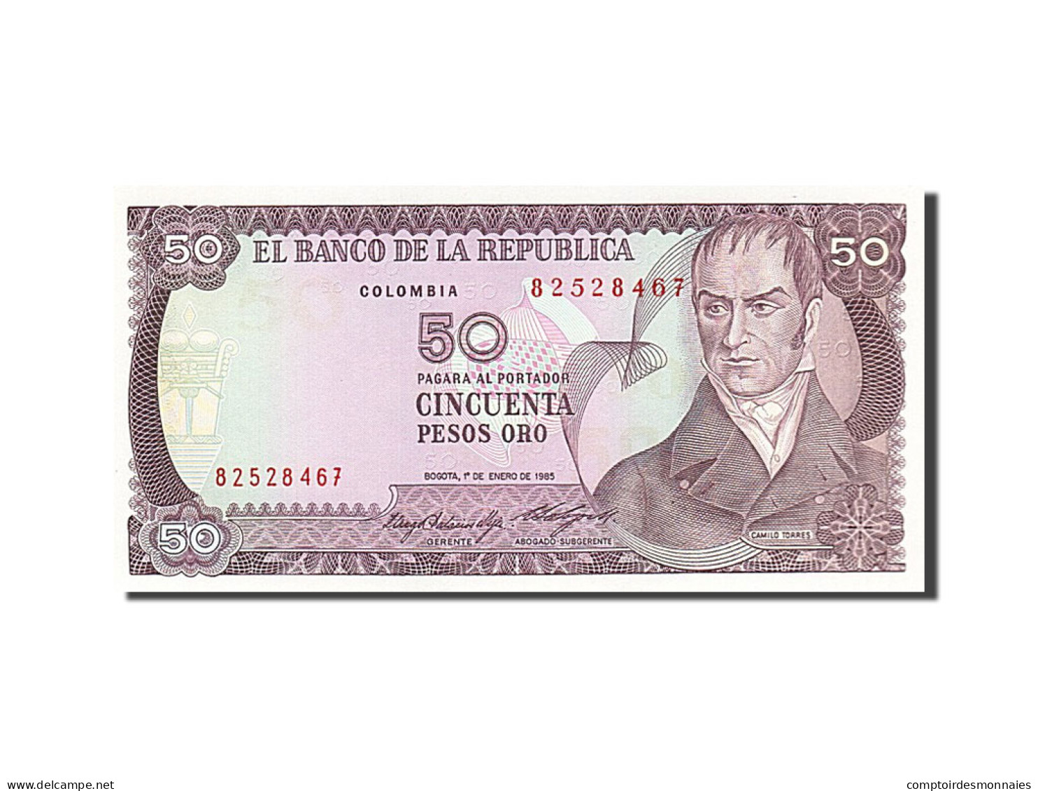 [#258506] Colombie, 50 Pesos Oro, Type Camillo Torres - Colombie