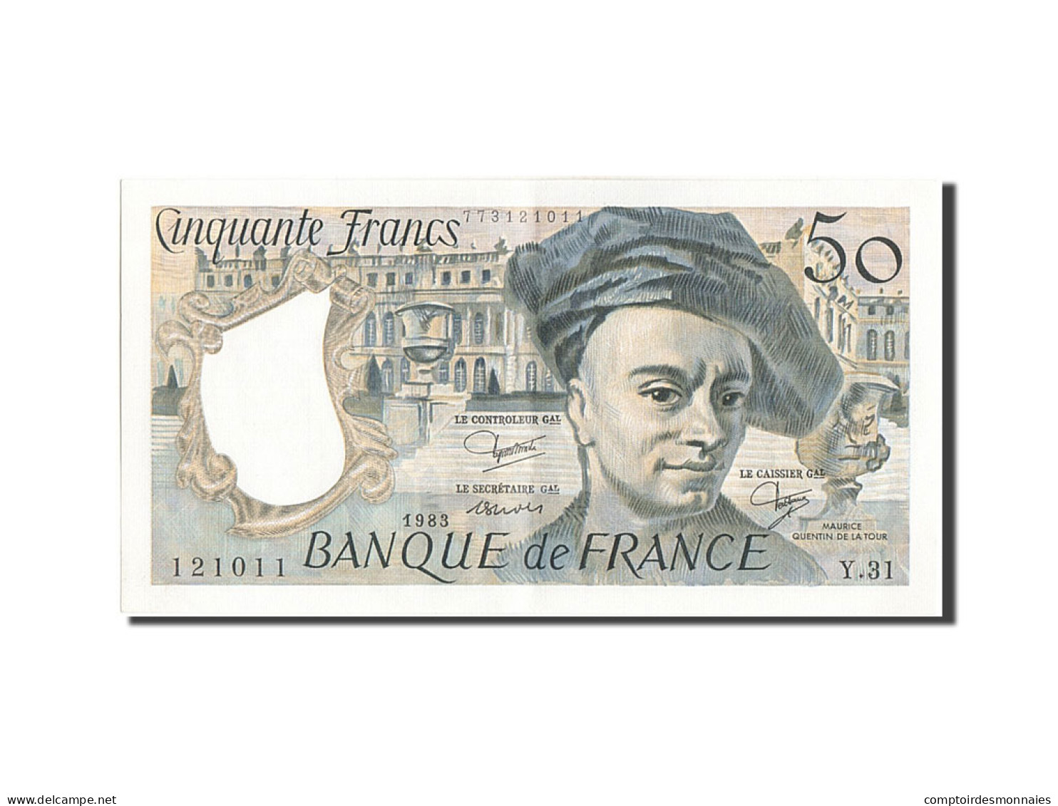 Billet, France, 50 Francs, 50 F 1976-1992 ''Quentin De La Tour'', 1983, SUP+ - 50 F 1976-1992 ''Quentin De La Tour''