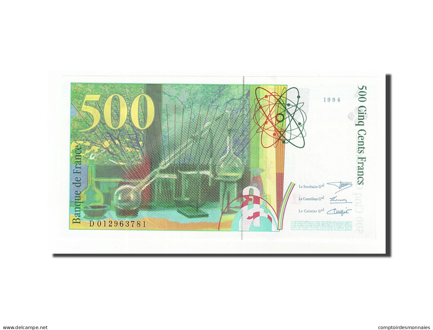 Billet, France, 500 Francs, 500 F 1994-2000 ''Pierre Et Marie Curie'', 1994 - 500 F 1994-2000 ''Pierre En Marie Curie''