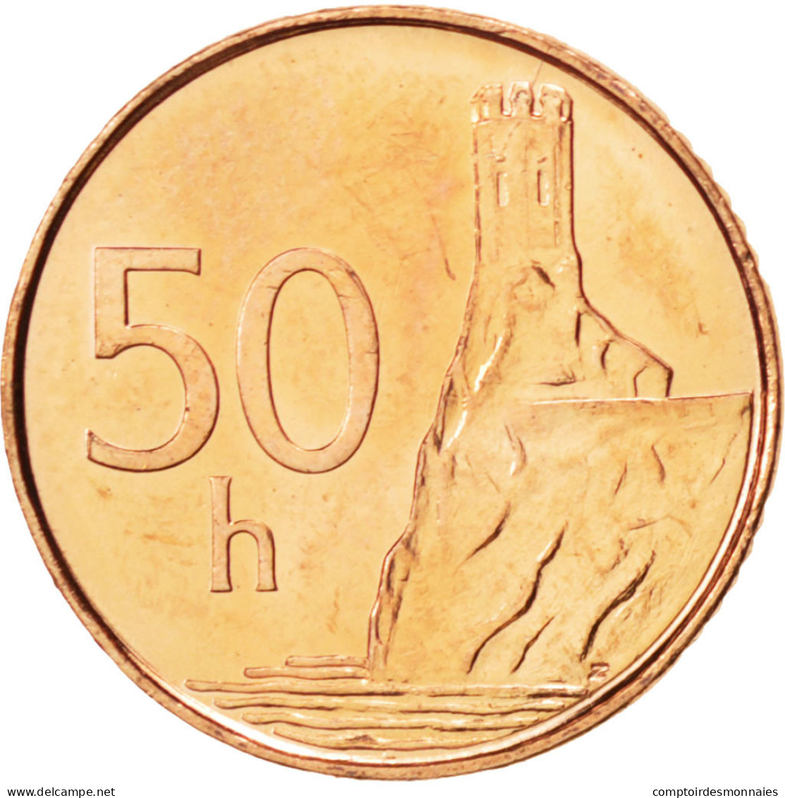 Monnaie, Slovaquie, 50 Halierov, 2004, SPL, Copper Plated Steel, KM:35 - Slowakei