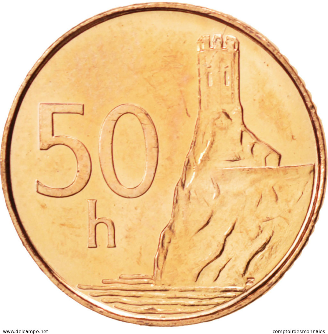 Monnaie, Slovaquie, 50 Halierov, 2004, SPL, Copper Plated Steel, KM:35 - Slovaquie