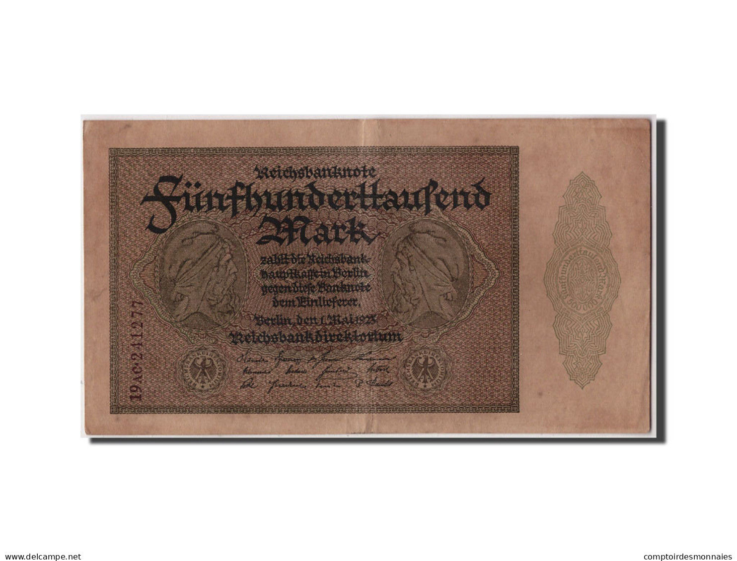 Billet, Allemagne, 500,000 Mark, 1923, 1923-03-01, TTB - 500.000 Mark