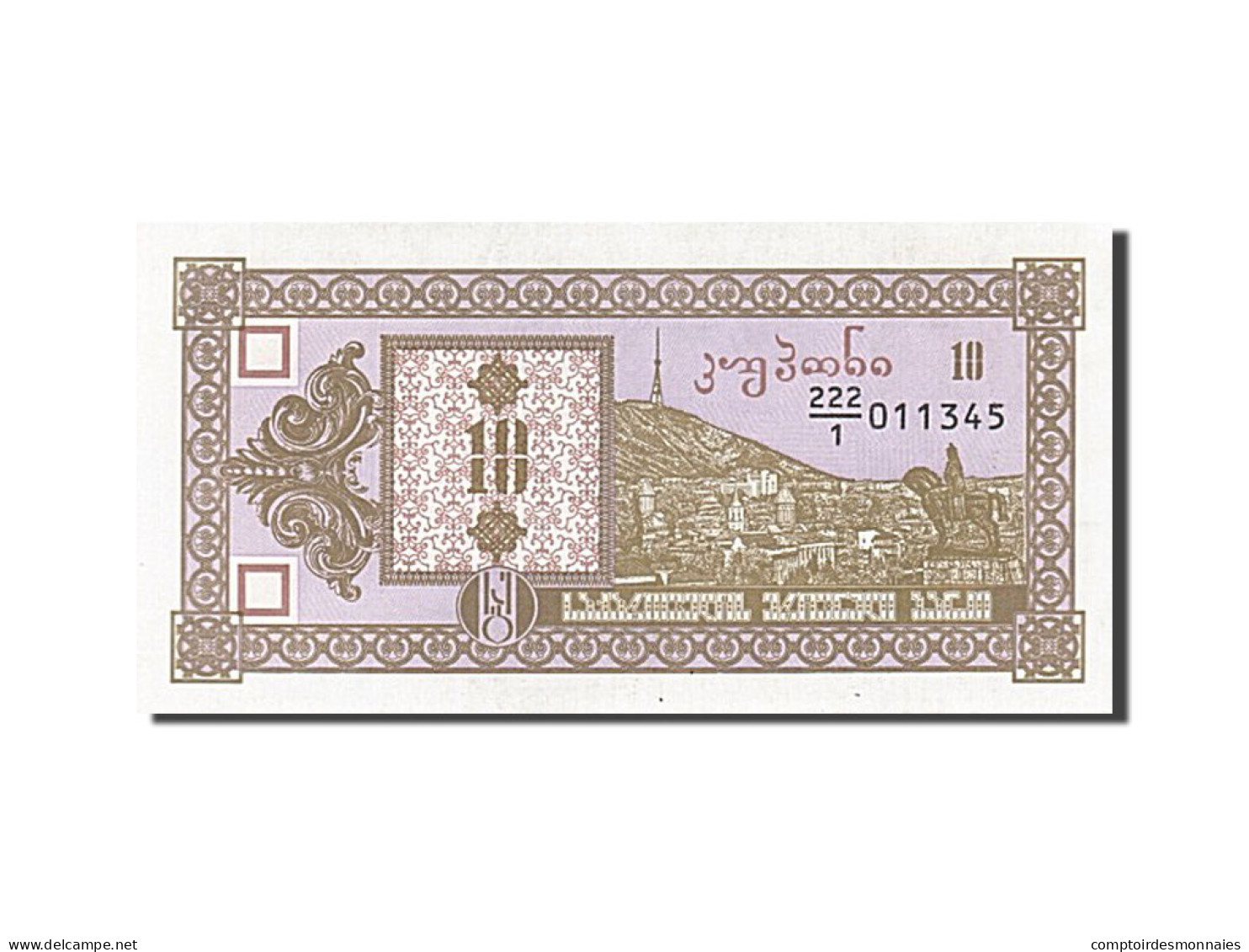 Billet, Géorgie, 10 (Laris), 1993, SPL+ - Georgien