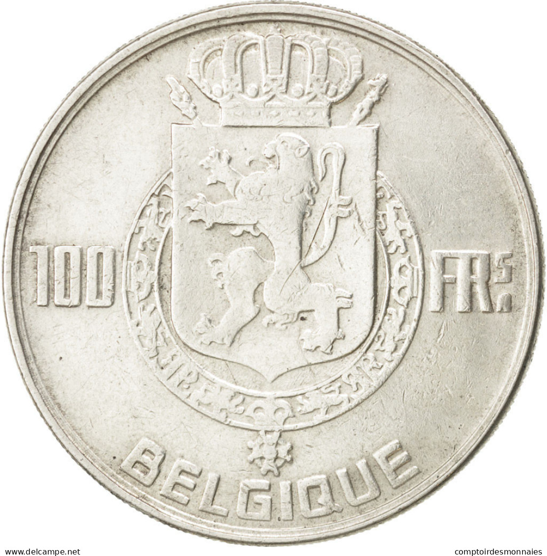 Monnaie, Belgique, 100 Francs, 100 Frank, 1954, TTB, Argent, KM:138.1 - 100 Francs