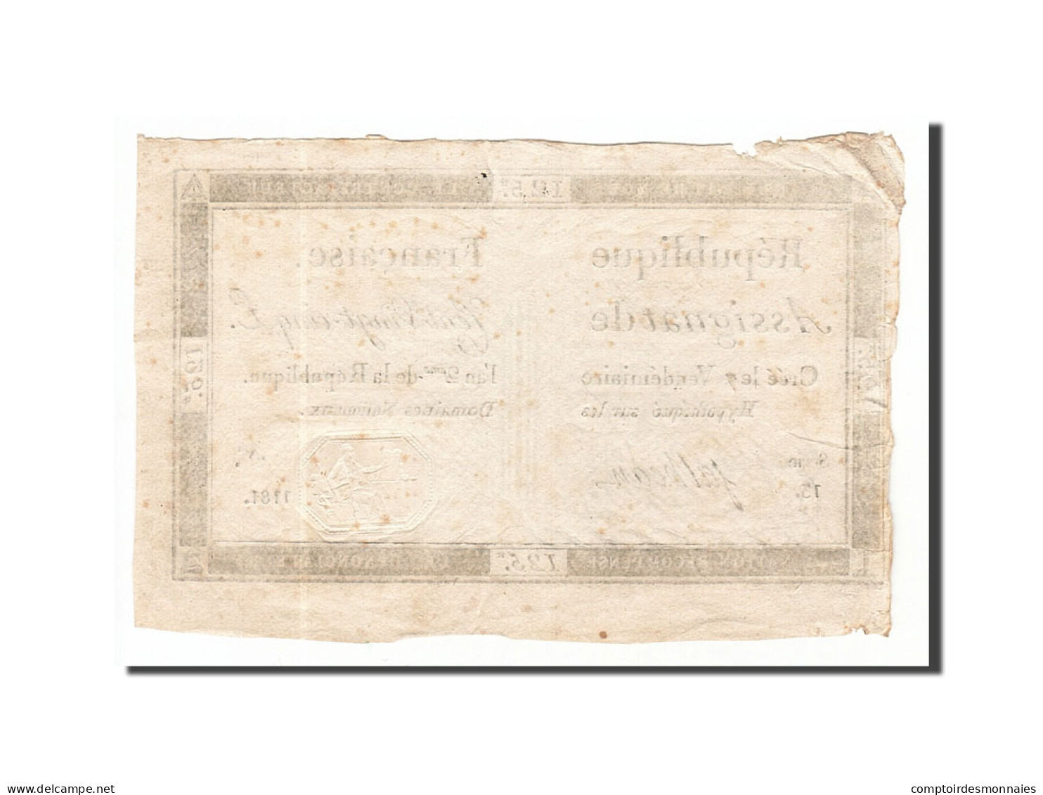 Billet, France, 125 Livres, 1793, Falheau, TTB, KM:A74, Lafaurie:169 - Assignats