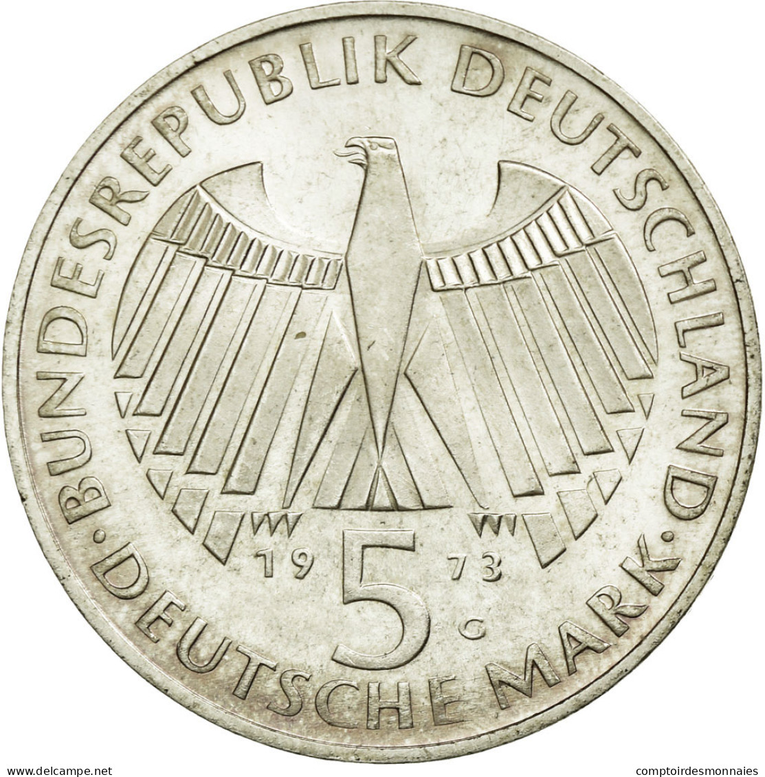 Monnaie, République Fédérale Allemande, 5 Mark, 1973, Karlsruhe, Germany - 5 Mark