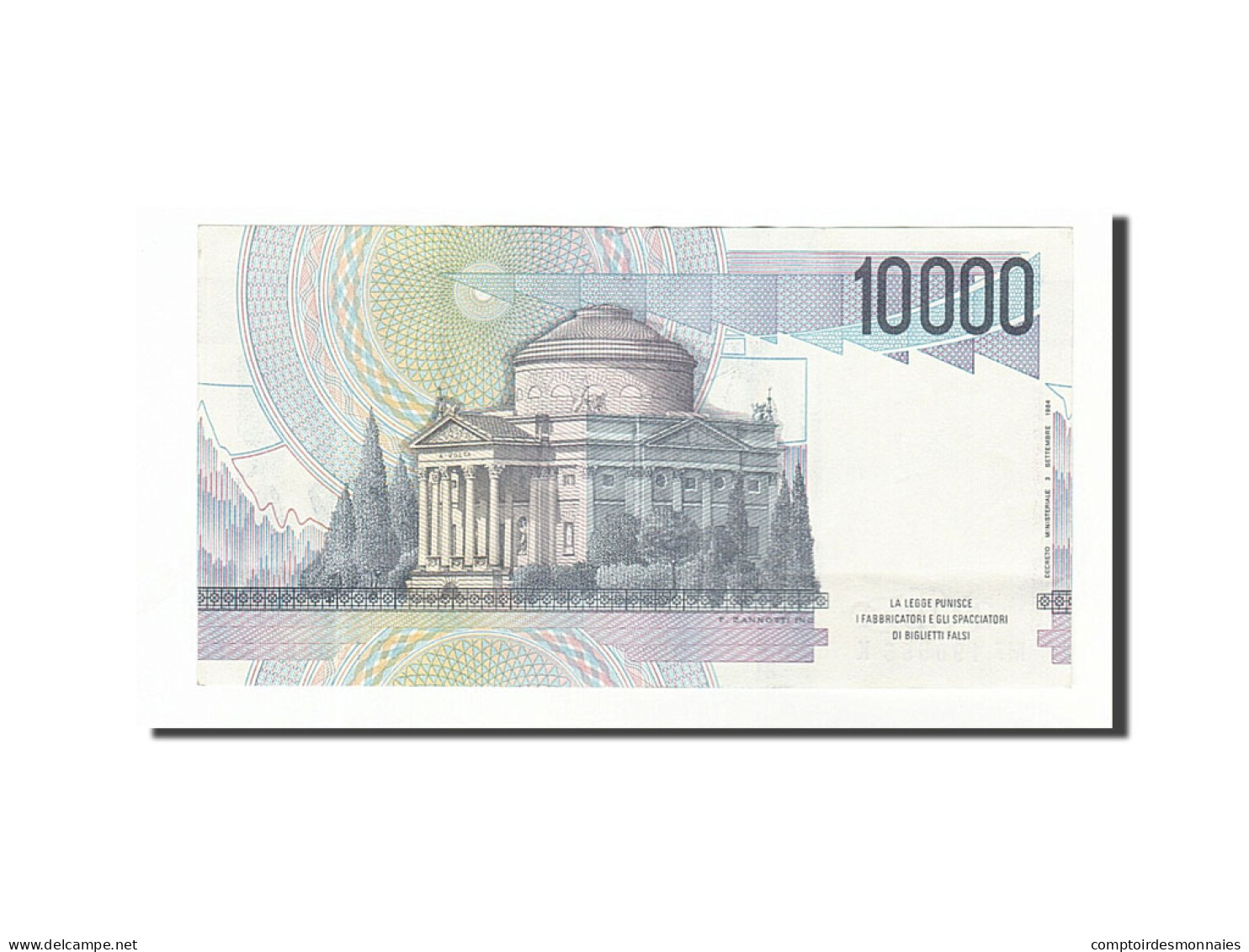 Billet, Italie, 10,000 Lire, 1984, 1984-09-03, SUP - 10.000 Lire