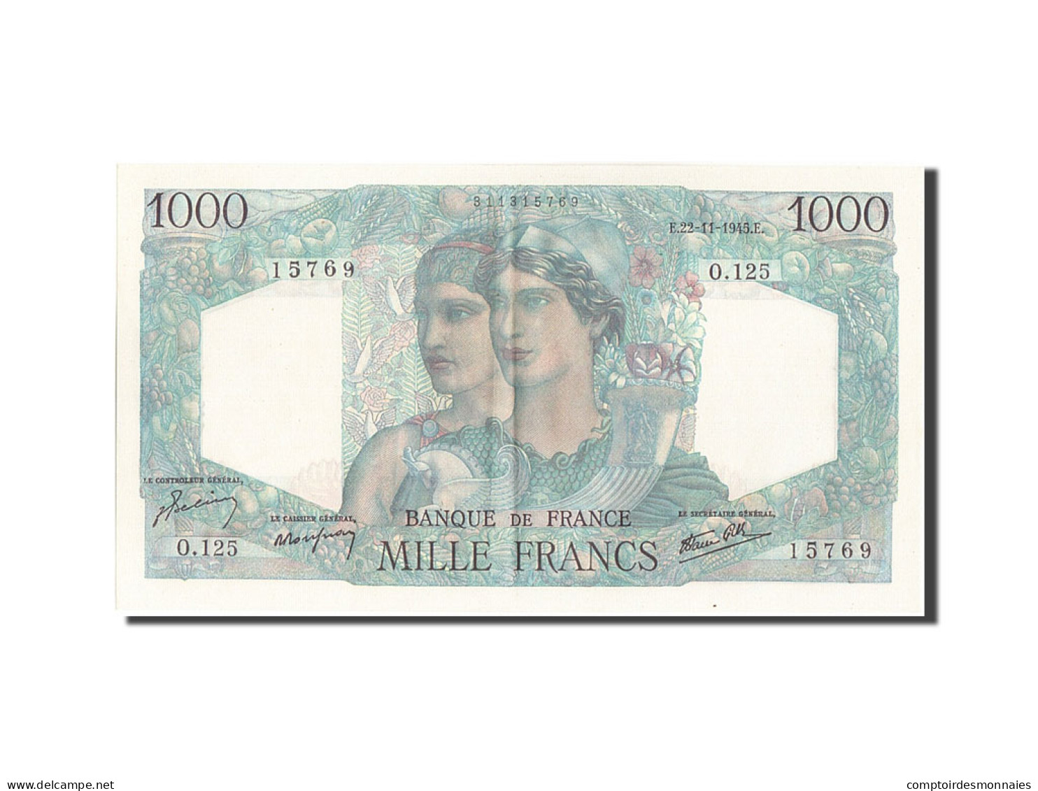 Billet, France, 1000 Francs, 1 000 F 1945-1950 ''Minerve Et Hercule'', 1945 - 1 000 F 1945-1950 ''Minerve Et Hercule''