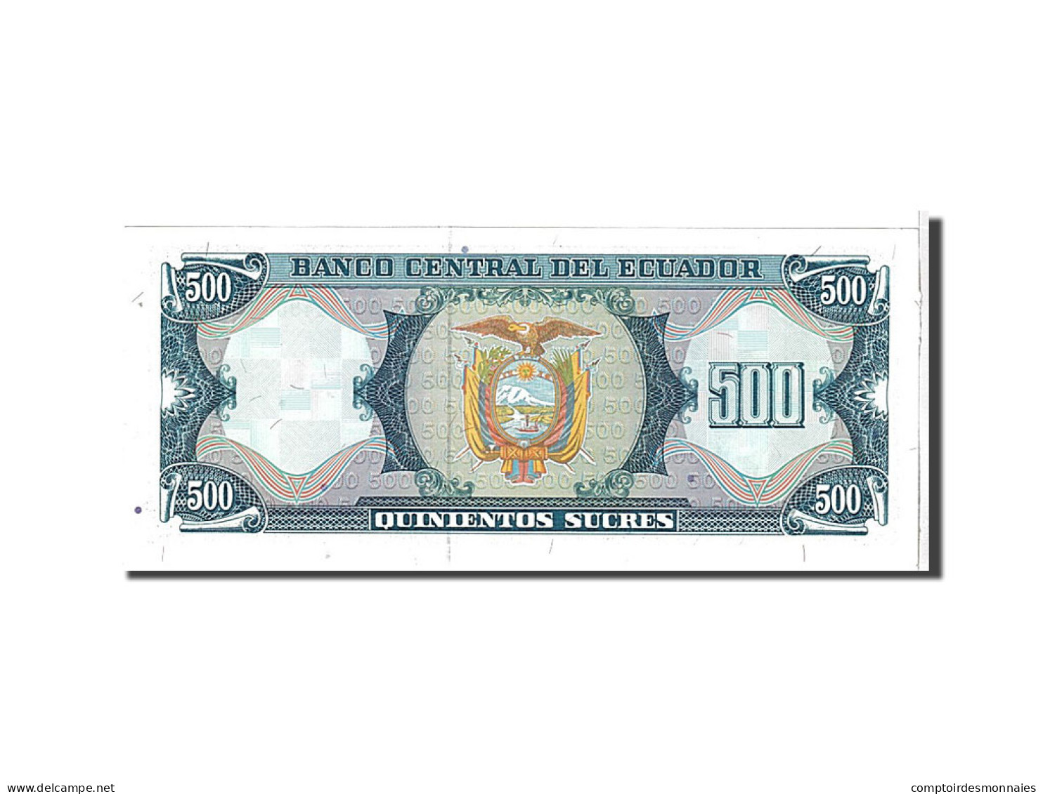 Billet, Équateur, 500 Sucres, 1988, KM:124Aa, NEUF - Equateur