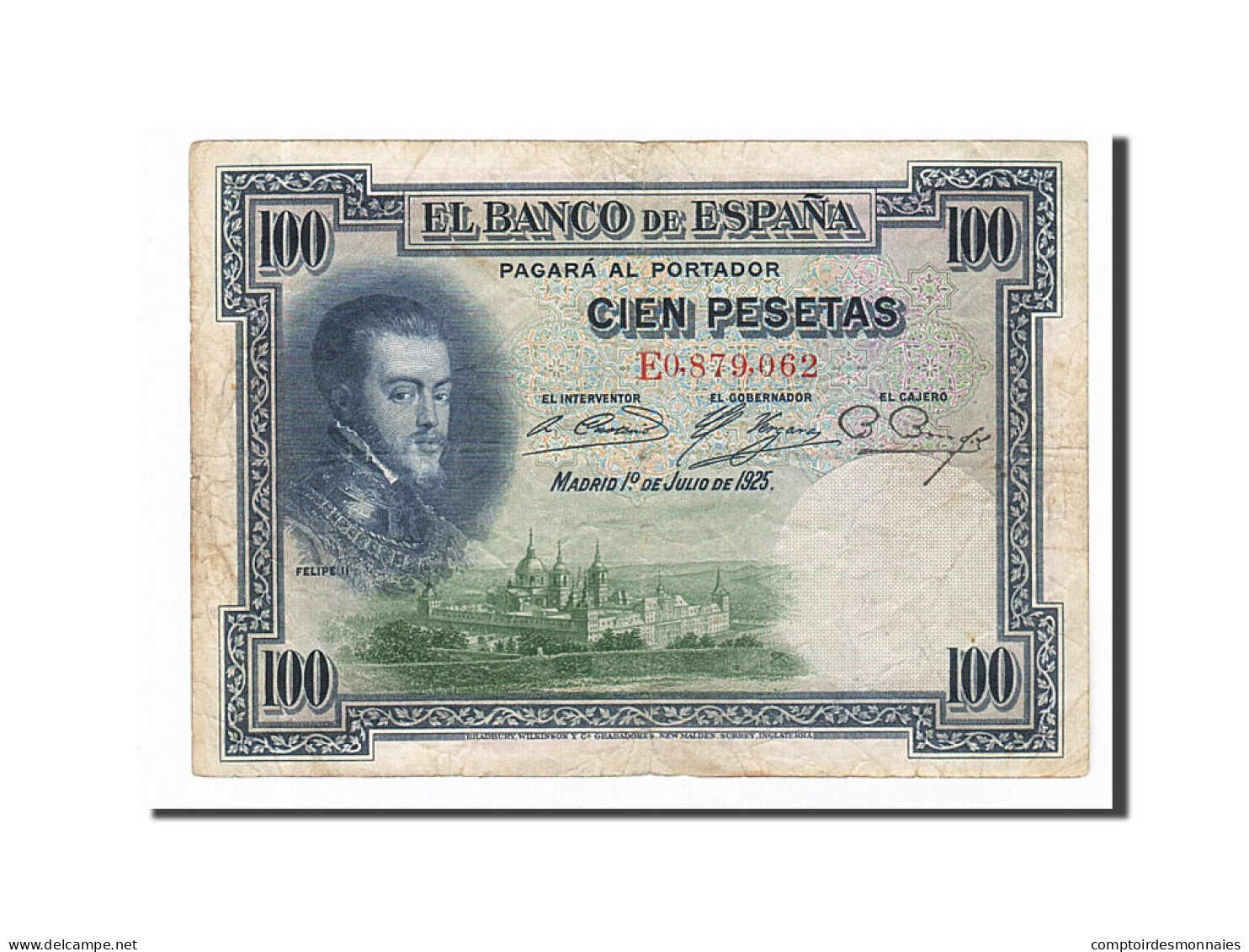 Billet, Espagne, 100 Pesetas, 1925, 1925-07-01, TB - 100 Pesetas