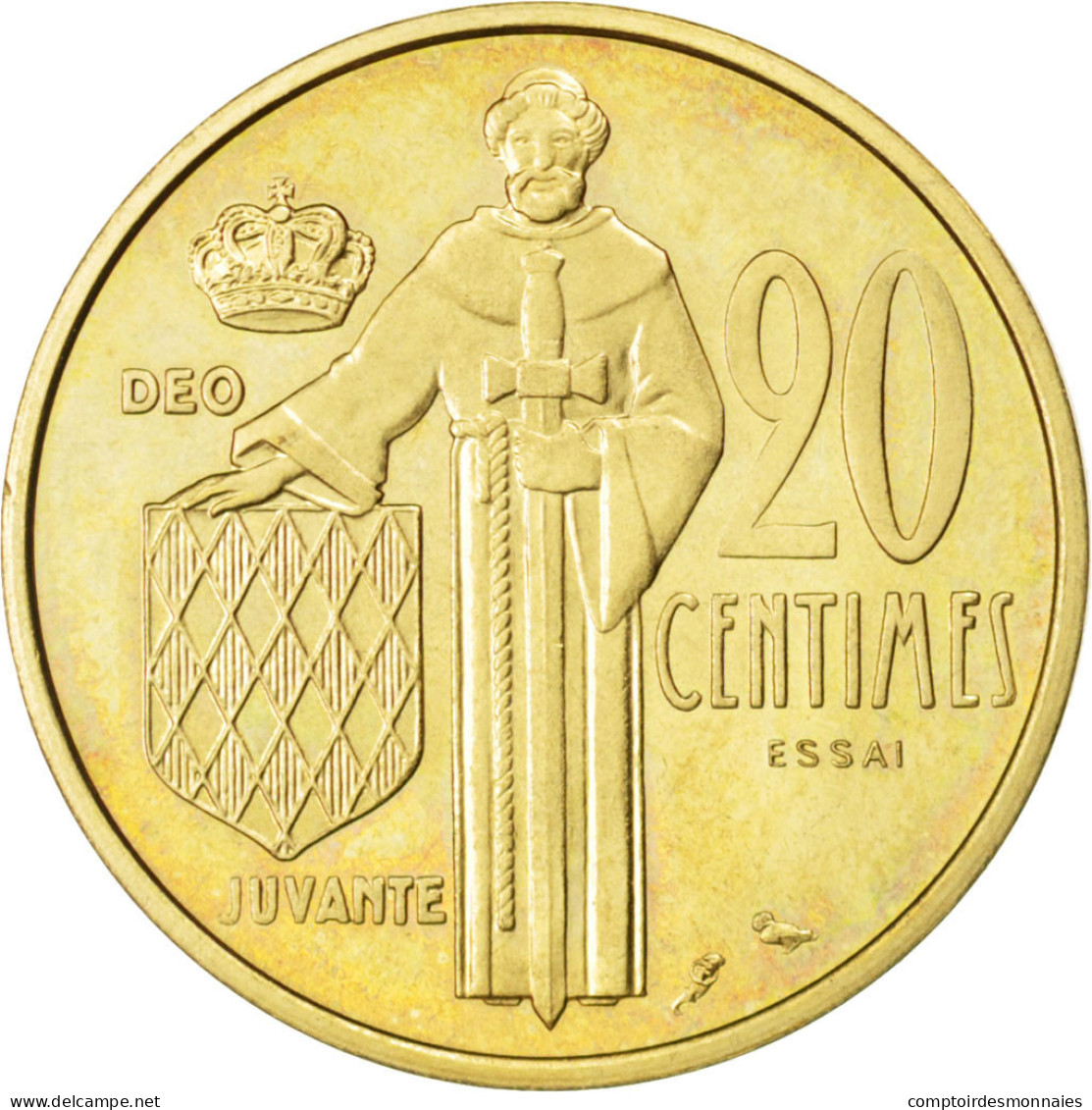 Monnaie, Monaco, 20 Centimes, 1962, SPL, Cupro-Aluminium, KM:E46, Gadoury:147 - 1960-2001 Nouveaux Francs