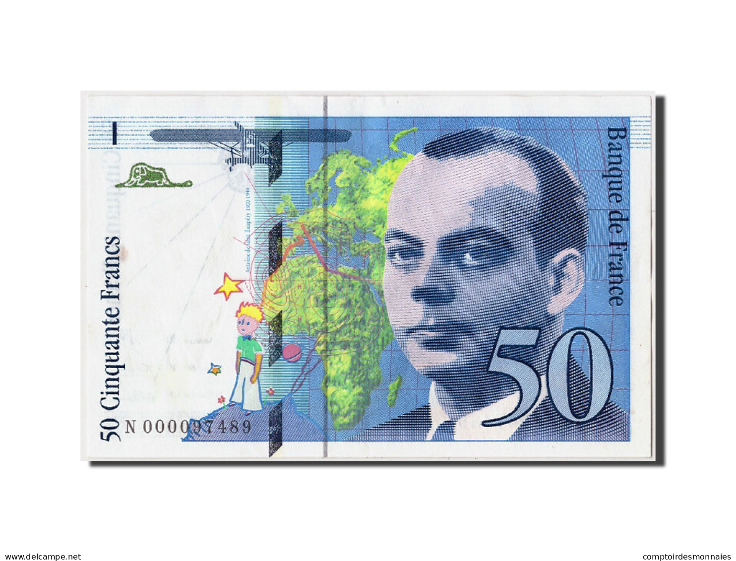 Billet, France, 50 Francs, 50 F 1992-1999 ''St Exupéry'', 1992, SUP - 50 F 1992-1999 ''St Exupéry''