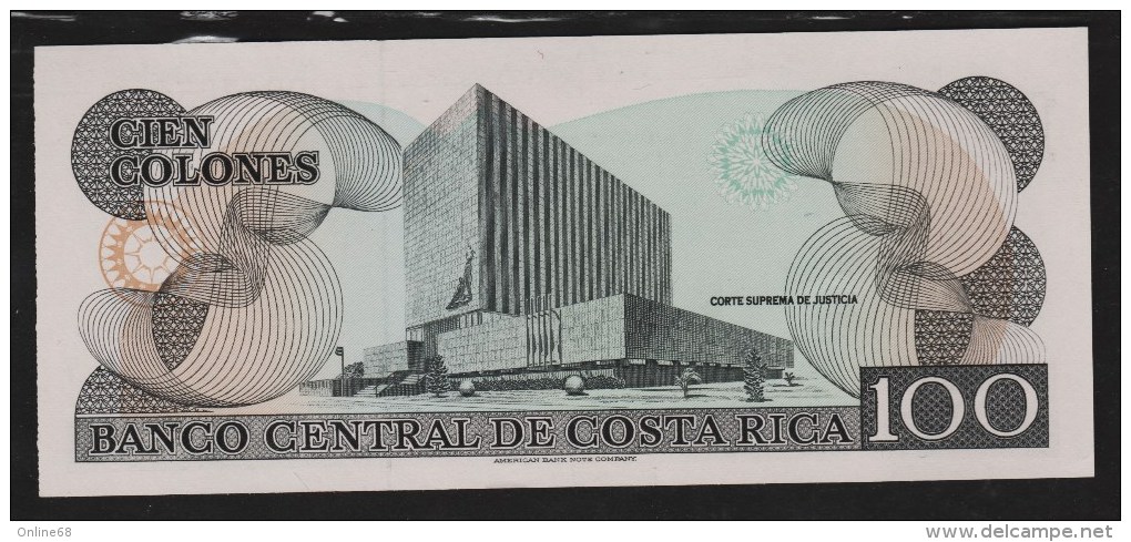 COSTA RICA 100 Colones 28.09.1993  Série H # H29047054  P# 261a - Costa Rica