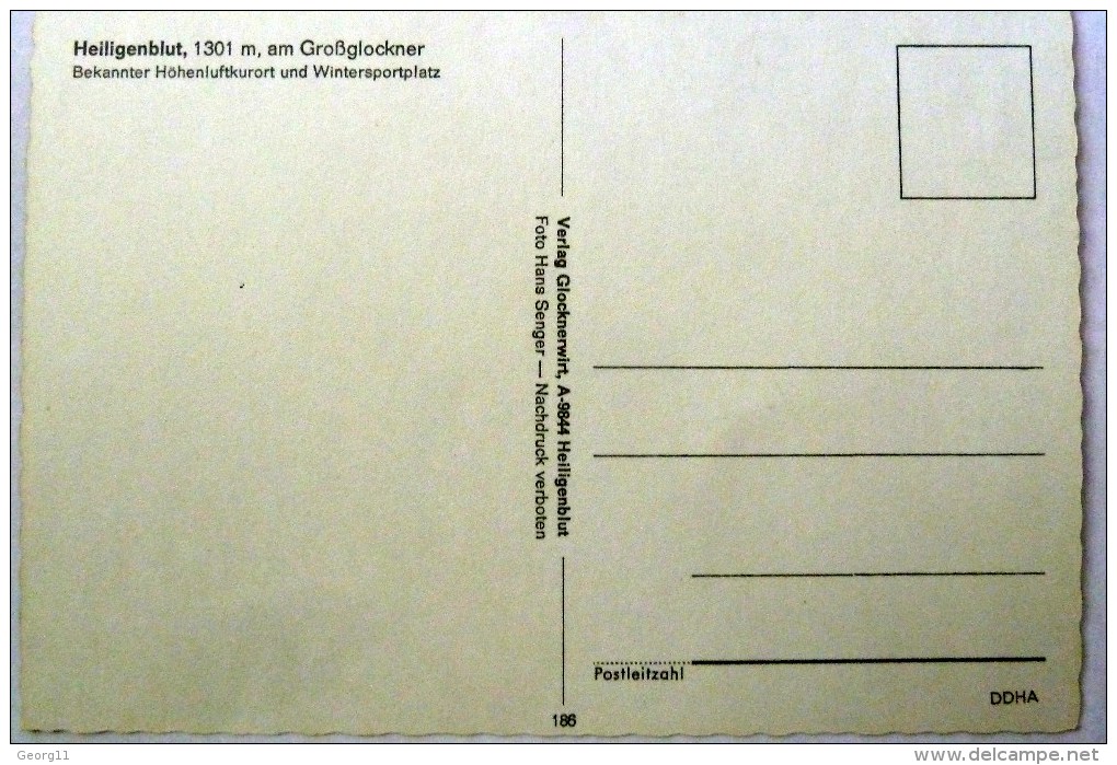 Großglockner - Heiligblut - Österreich  Kärnten , AK Nicht Gelaufen - Heiligenblut