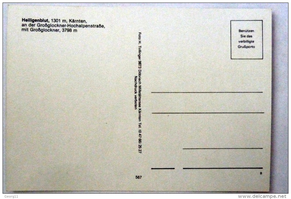 Heiligblut - Großglockner - Österreich  Kärnten  Heiligenblut - AK Nicht Gelaufen - Heiligenblut