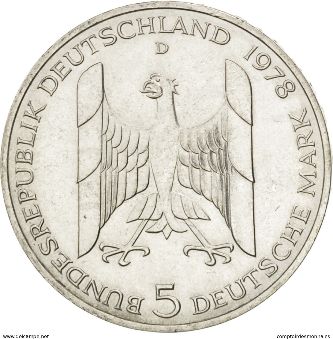 Monnaie, République Fédérale Allemande, 5 Mark, 1978, Munich, Germany, SUP - 5 Marcos