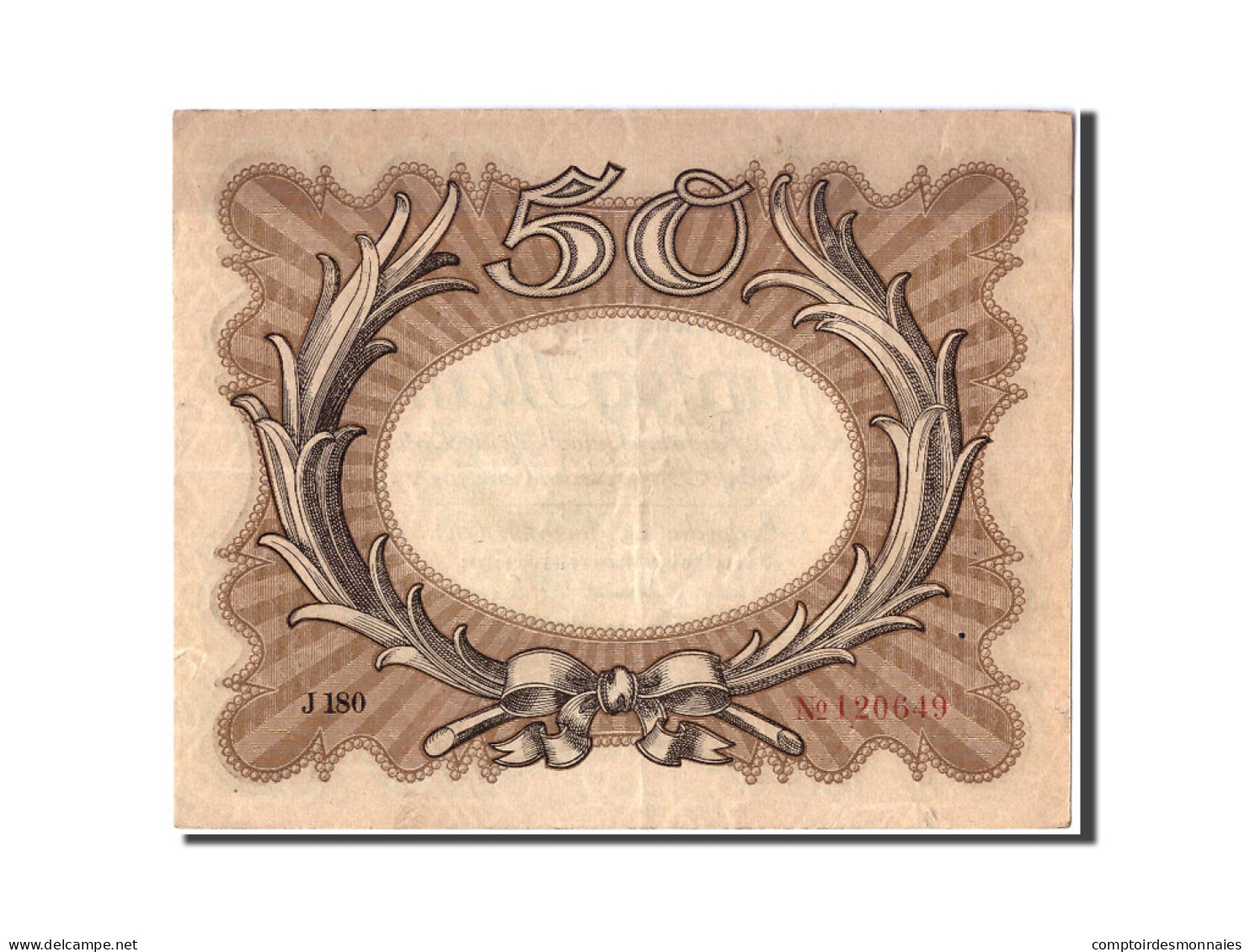 Billet, Allemagne, 50 Mark, 1918, 1918-11-30, TTB - 50 Mark