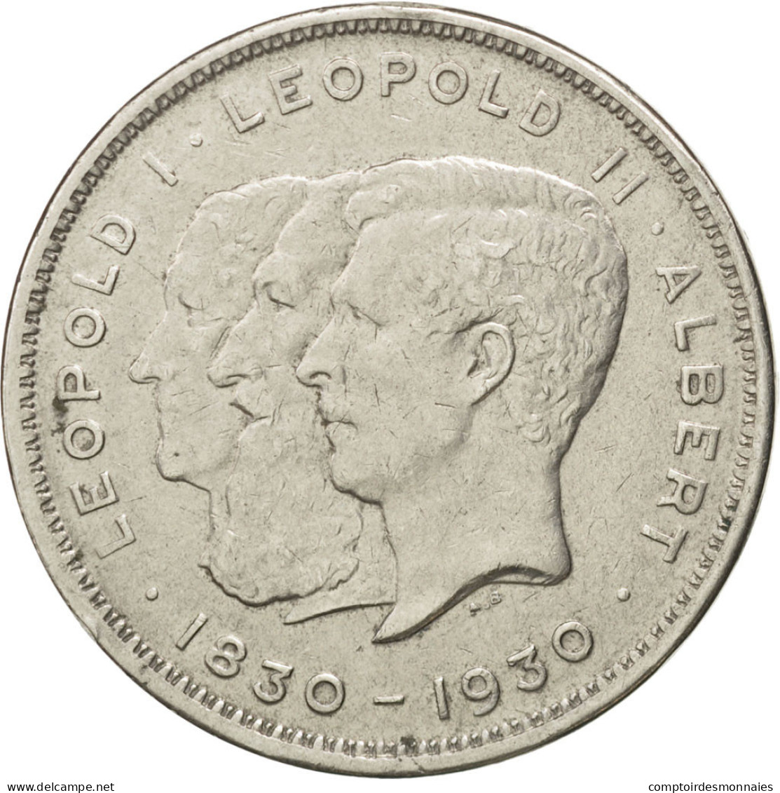 Monnaie, Belgique, 10 Francs-10 Frank, Deux / Twee Belgas, 1930, TTB+, Nickel - 10 Frank & 2 Belgas