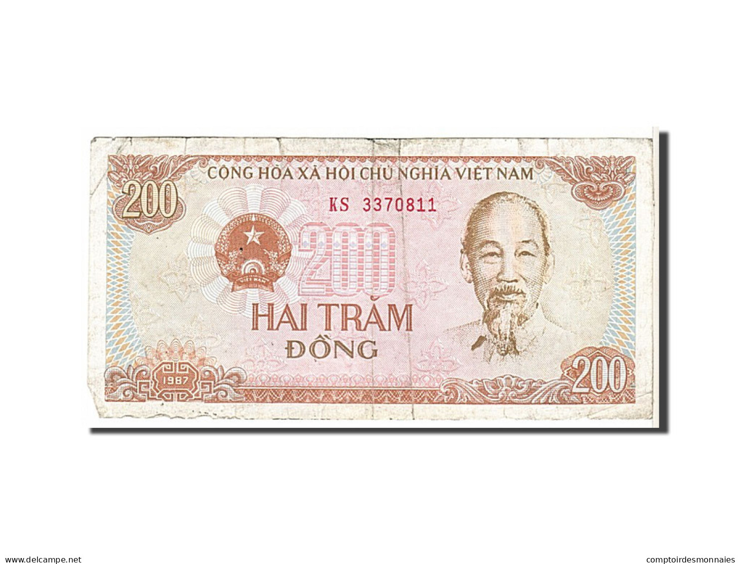 Billet, Viet Nam, 200 Dông, 1987, TB - Vietnam