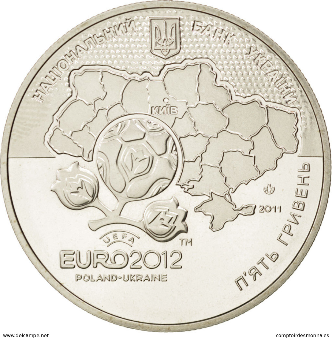 Monnaie, Ukraine, 5 Hryven, 2011, SPL, Copper-Nickel-Zinc, KM:648 - Ukraine