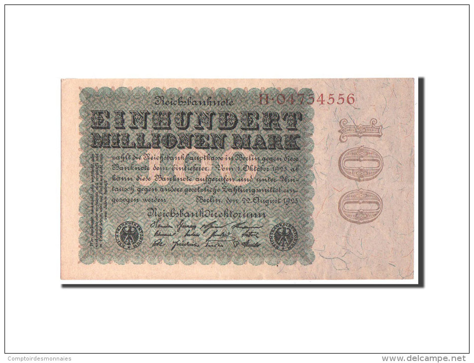 [#350714] Allemagne, 100 Millionen Mark Type 1923 Fifth, Pick 107a - 100 Miljoen Mark