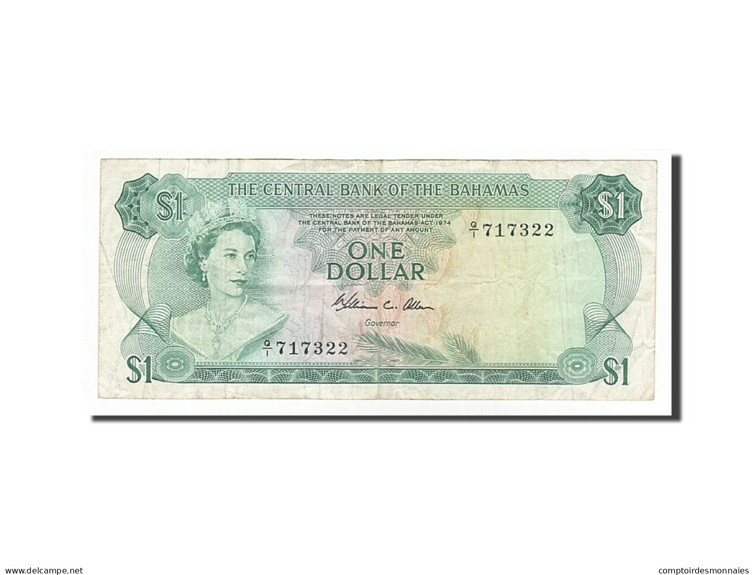 Billet, Bahamas, 1 Dollar, 1974, TTB - Bahamas