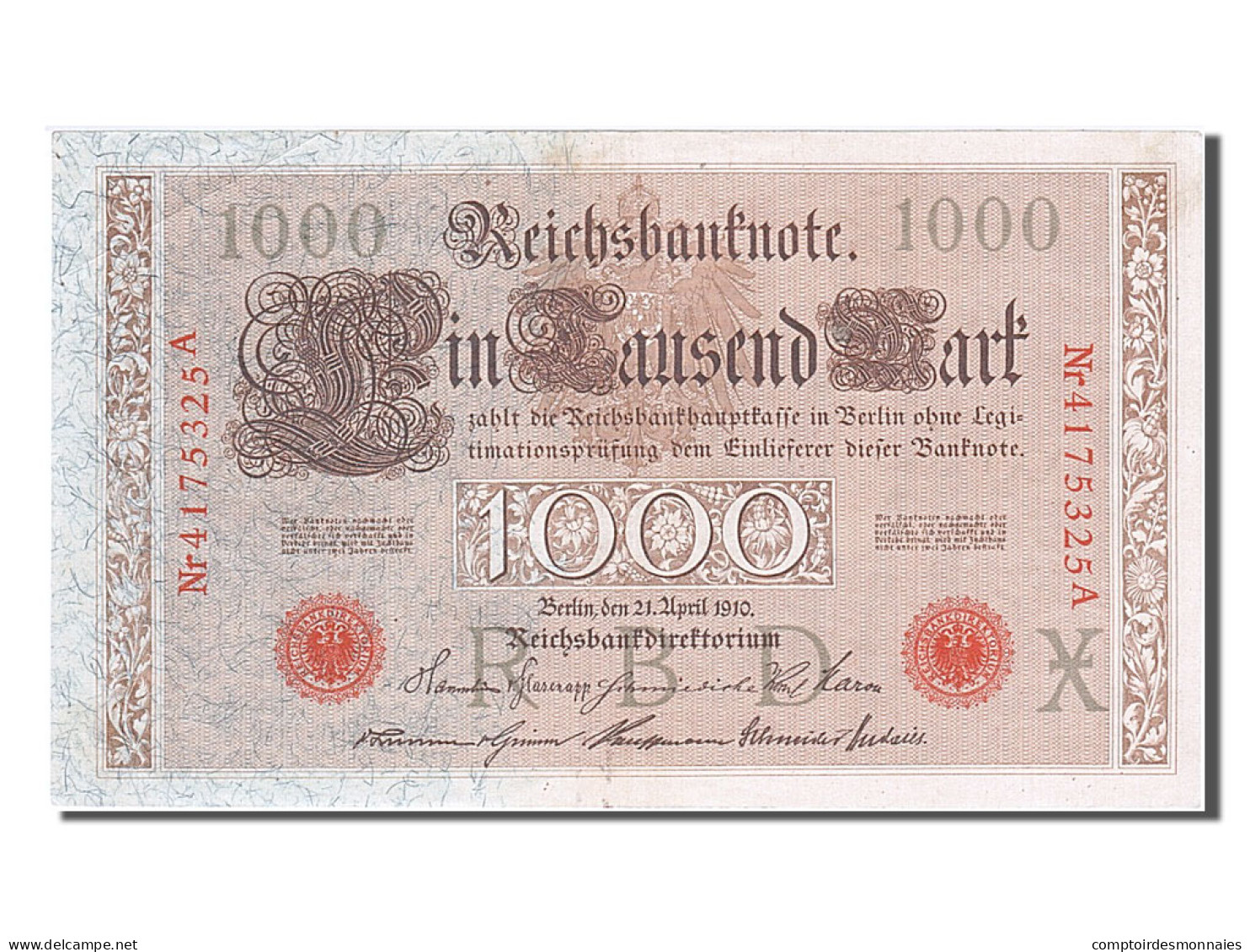 Billet, Allemagne, 1000 Mark, 1910, 1910-04-21, SUP - 1.000 Mark