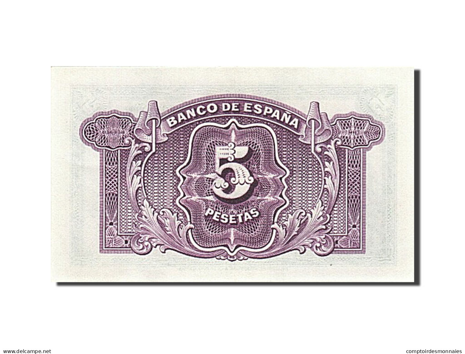 Billet, Espagne, 5 Pesetas, 1935, SPL - 5 Pesetas