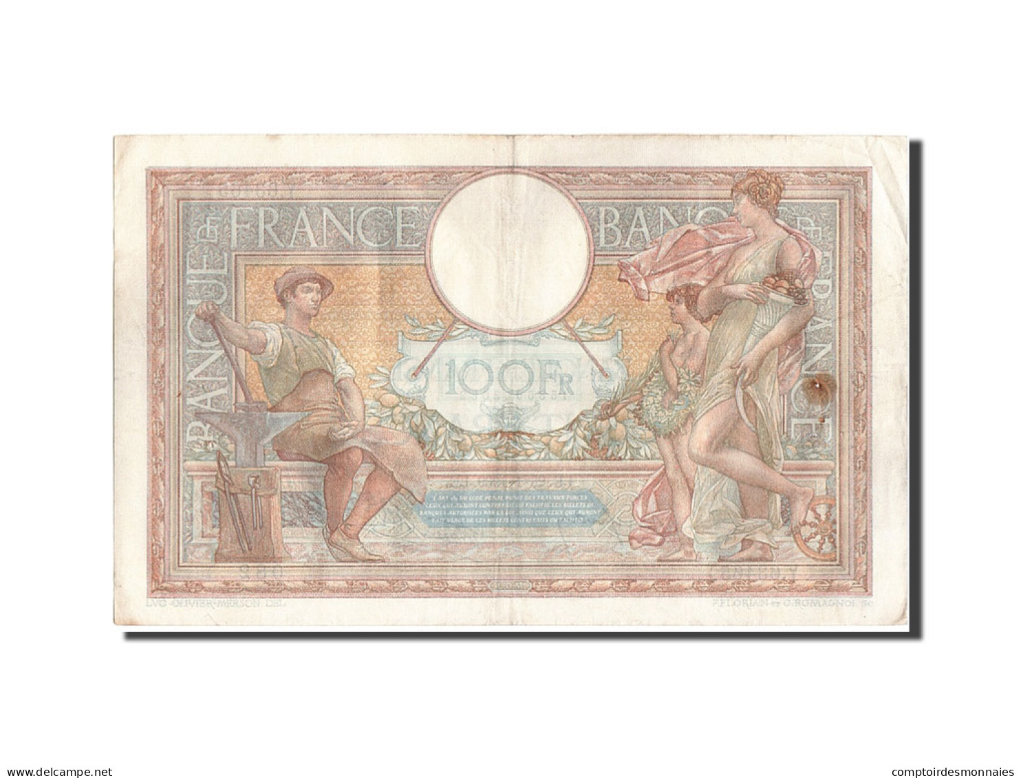 Billet, France, 100 Francs, 100 F 1908-1939 ''Luc Olivier Merson'', 1939 - 100 F 1908-1939 ''Luc Olivier Merson''
