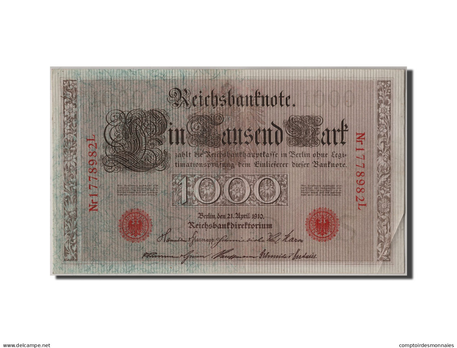 Billet, Allemagne, 1000 Mark, 1910, 1910-04-21, SUP - 1.000 Mark