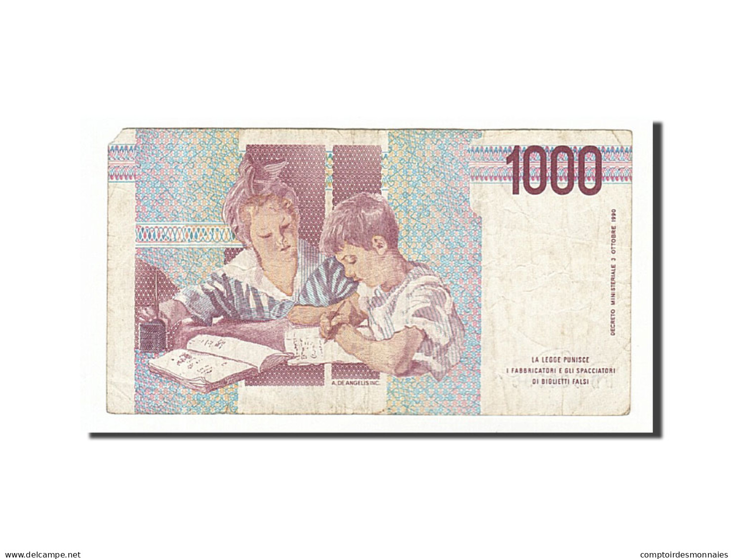 Billet, Italie, 1000 Lire, 1990, 1990-10-03, B+ - 1000 Lire