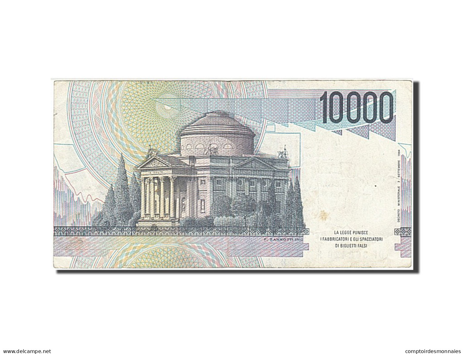 Billet, Italie, 10,000 Lire, 1984, 1984-09-03, TTB - 10.000 Lire