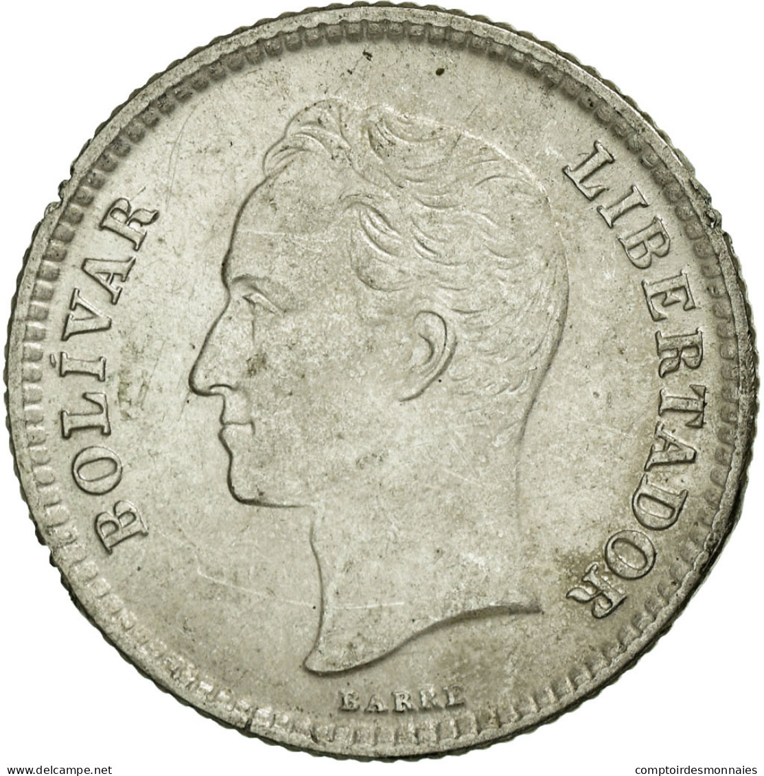 Monnaie, Venezuela, 25 Centimos, 1954, TTB+, Argent, KM:35 - Venezuela