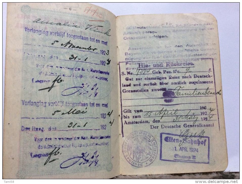 PASSEPORT PASSPORT REISEPASS  1924. KINDOM OF  SHS CROATIA SLOVENIA SERBIA   SENOVO  CONSULAT IN LONDON - Historical Documents