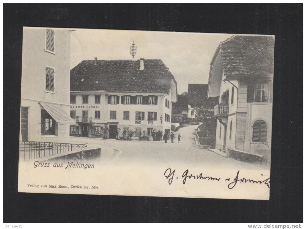 Schweiz AK Gruß Aus Mellingen 1903 - Mellingen